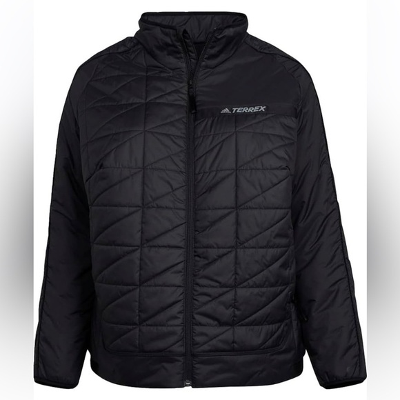 ADIDAS TERREX BLACK SYNTHETIC INSULATED PACKABLE LIGHT WEIGHT JACKET SIZE 4X - Picture 9 of 16